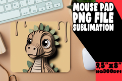 BRIGHT MOUSE PAD INSPIRATIONAL DESIGN, Cute Dino Product Image 1