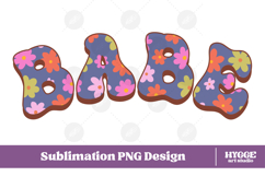 babe Png Retro Flowers Mother&#039;s Day Floral Mom Sublimation Product Image 1