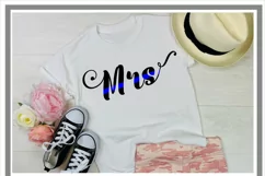 Police Wife SVG - Silhouette - Cricut - Scan N Cut Product Image 2
