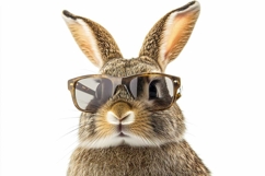 funny bunny with glasses Product Image 1