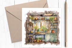 Country Kitchen Watercolor Clipart Set of 5 Product Image 2