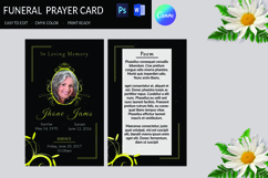 Funeral Prayer Card Template Product Image 1