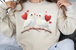 Cute Watercolor Valentines Day Clipart PNG Product Image 1