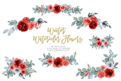 Christmas Watercolor clipart Product Image 2