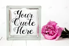 Deco Glass Block Mockup. Day & Night Product Image 1