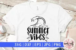 Summer vibes - Summer SVG EPS DXF PNG Cut File Product Image 1