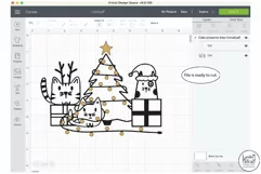 Christmas Cats SVG, Cats and Presents and Tree svg Product Image 5