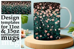 Blossom Leopard Glitter Mug Sublimation Product Image 1