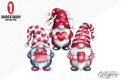 Valentine Gnome Sublimation Clipart - High Quality Design Product Image 4
