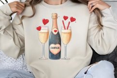 Cute Watercolor Valentines Day Clipart PNG Product Image 1