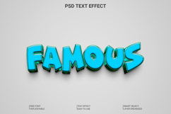 Cartoon comic 3D Photoshop text effect template PSD Product Image 1