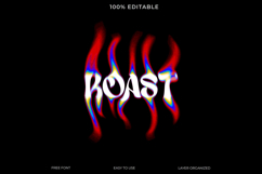 Abstract Roast Text Effect Editable Photoshop Template Product Image 1