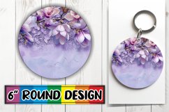Shimmering Floral Paradise PNG Sublimation : Keychain, Coast Product Image 1