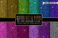 20 Glitter Digital Papers Product Image 1