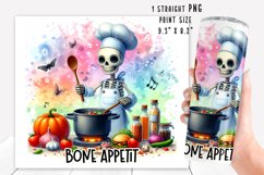 Funny skeleton Tumbler Wrap|PNG, 20 oz. Product Image 2