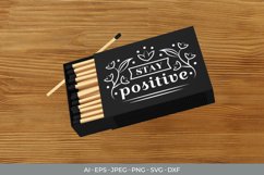Stay Positive Hand Lettering SVG Product Image 2