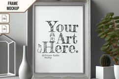 Wooden Frame Smart Mockup PSD &amp; JPG Template Graphic Product Image 1
