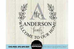 Monogram SVG, Family name SVG, Family svg, Last name svg Product Image 3