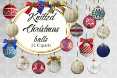 Knitted Christmas Baubles Product Image 1