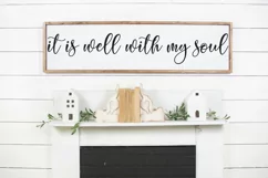 It is Well With My Soul - Christian Hymn SVG DXF Long File Product Image 2