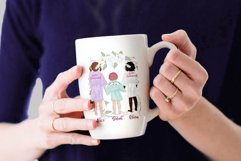 Flower girls clipart Junior Bridesmaids Wedding robes Product Image 6