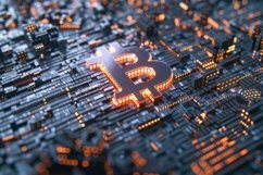 Bitcoin Symbol Background Product Image 1