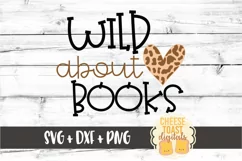 Wild About Books - Reading School SVG PNG DXF Cut Files Product Image 2