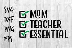 Mom Teacher Essential SVG design Product Image 1