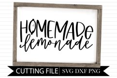 Homemade Lemonade - Hand lettered SVG Product Image 1