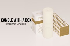 Candle With a Box Realistic Mock Up Product Image 1