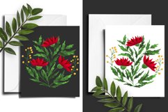 Flowers in folk style drawn with watercolor 7 Product Image 3