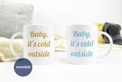Two Coffee mug mockup, Plain background full wrap mug mockup Product Image 2