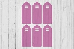 Scalloptop Keyring display card template svg dxf png ai file Product Image 1