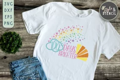 100 Days of School SVG Rainbow - PNG, DXF, EPS, SVG Product Image 1