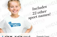 Bearcats svg, Bearcat svg, a Bearcats baseball svg file Product Image 3