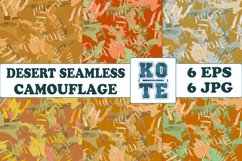 6 Seamless Military Desert Camouflage Product Image 1