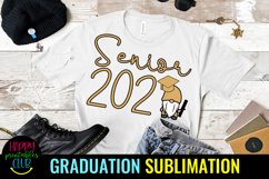 Senior 2021 Gnome Sublimation- Sublimation Graduation Gnome Product Image 1