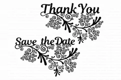  Wedding SVG files for Silhouette Cameo and Cricut. Wedding Friezes floral SVG  Product Image 2