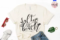 Salty lil' beach - Summer SVG EPS DXF PNG Cut File Product Image 2