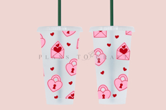 Bundle 6 Valentine 24oz Cold Cup Tumbler Wrap SVG Product Image 13