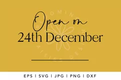 Open on 24th December SVG | Santa Gift Sack SVG Product Image 2