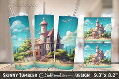 Summer Tumbler Sublimation Design Product Image 1