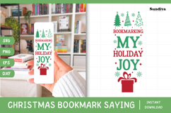 Christmas Bookmark Saying SVG For Book Lovers - Bookmarking Product Image 1