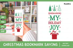 Christmas Bookmark Saying SVG For Book Lovers - Bookmarking Product Image 1