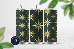 Modern Geometric Pattern Digital Paper | Snowflakes pattern Product Image 2