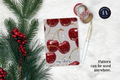 Glitter Coquette Cherry Pattern | Sparkly Glam Texture Paper Product Image 4
