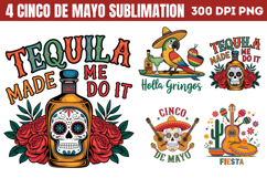 Cinco De Mayo Sublimation PNG Product Image 1