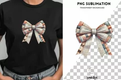 Bookish Bow PNG, Coquette Aesthetic for Book Lover Product Image 1