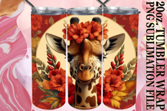 Radiant Thoughts 20oz tumbler wrap, Giraffe Product Image 1