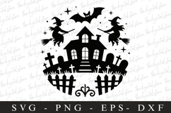 Haunted House Svg | Halloween Svg | Cricut Product Image 1
